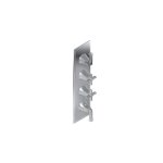 Graff G-8179-2L2C-T M-Series Finezza DUE 4-Hole Trim Plate with Finezza Handles - Vertical Installation