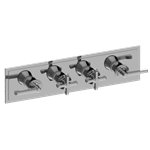 Graff G-8179H-ALM60C20-T Vignola M-Series Valve Horizontal Trim with Four Handles