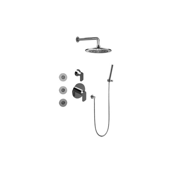 Graff GB5.122A-LM45S-T Full Thermostatic Shower System with Diverter Valve - Trim Only 