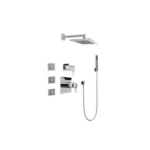 Graff GC5.122A-LM39S Full Thermostatic Shower System with Transfer Valve - Rough and Trim