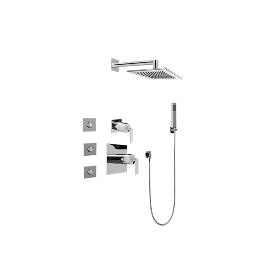 Graff GC5.122A-LM40S-T Full Thermostatic Shower System with Transfer Valve - Trim Only