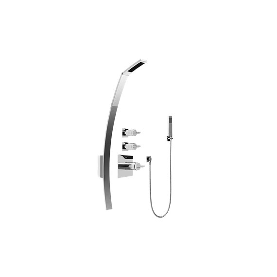 Graff GF2.020A-C14S Luna Thermostatic Shower Set with Handshower - Rough and Trim