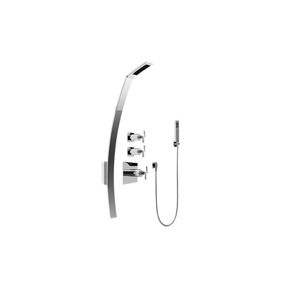 Graff GF2.020A-C9S-T Luna Thermostatic Shower Set with Handshower - Trim Only