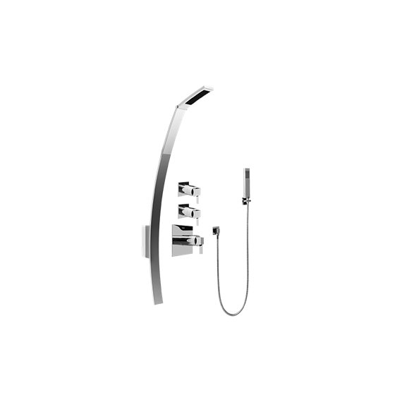 Graff GF2.020A-LM39S Luna Thermostatic Shower Set with Handshower - Rough and Trim