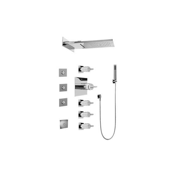 Graff GH1.124A-C14S Full Square LED Thermostatic Shower System