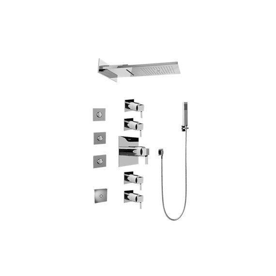 Graff GH1.124A-LM39S Full Square LED Thermostatic Shower System