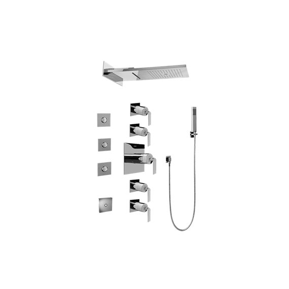 Graff GH1.124A-LM40S Full Square LED Thermostatic Shower System