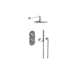Graff GL2.022WD-C17E0-T M-Series Thermostatic Shower System - Shower with Handshower - Trim Only 