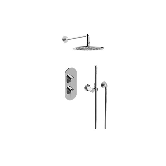 Graff GL2.022WD-LM42E0 M-Series Thermostatic Shower System - Shower with Handshower - Rough and Trim 