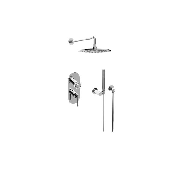 Graff GL2.022WD-LM57C19 M-Series Thermostatic Shower System - Shower with Handshower - Rough and Trim 