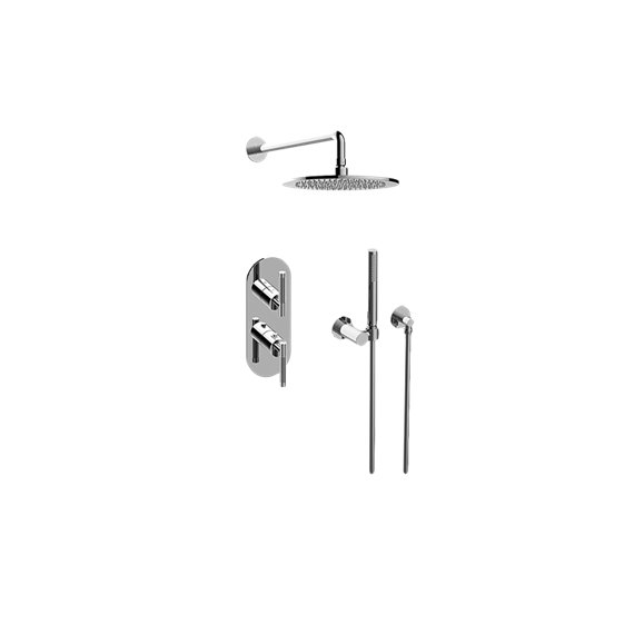 Graff GL2.022WD-LM57E0 M-Series Thermostatic Shower System - Shower with Handshower - Rough and Trim 