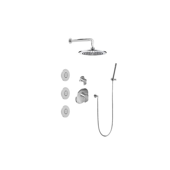 Graff GL2.122SG-LM42E0 M-Series Full Thermostatic Shower System with Diverter Valve - Rough and Trim 
