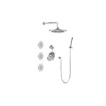 Graff GL2.122SG-LM46E0-T M-Series Full Thermostatic Shower System with Diverter Valve - Trim Only 