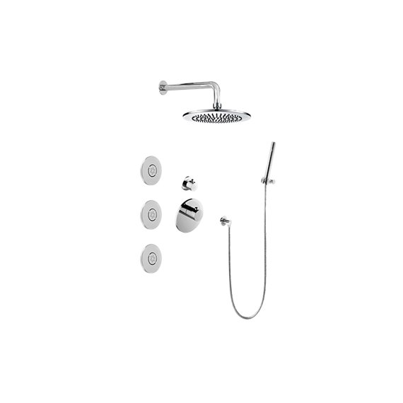 Graff GL2.122SG-RH0 M-Series Full Thermostatic Shower System with Diverter Valve - Rough and Trim 