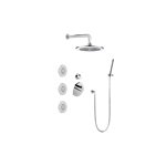 Graff GL2.122SG-RH0-T M-Series Full Thermostatic Shower System with Diverter Valve - Trim Only 