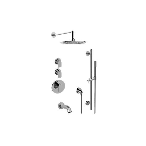 Graff GL3.612ST-LM42E0 M-Series Full Thermostatic Shower System with Diverter Valve - Rough and Trim 