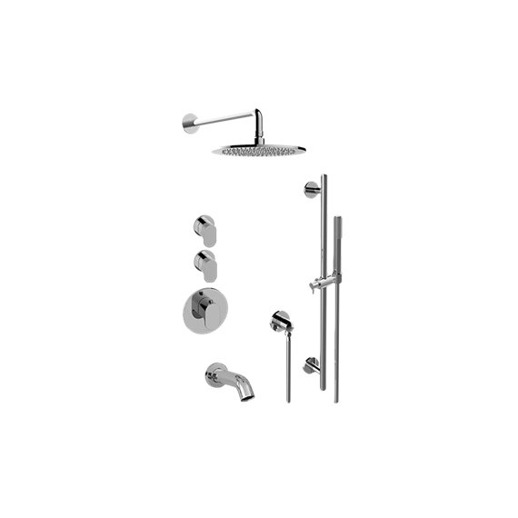 Graff GL3.612ST-LM44E0 M-Series Full Thermostatic Shower System with Diverter Valve - Rough and Trim 