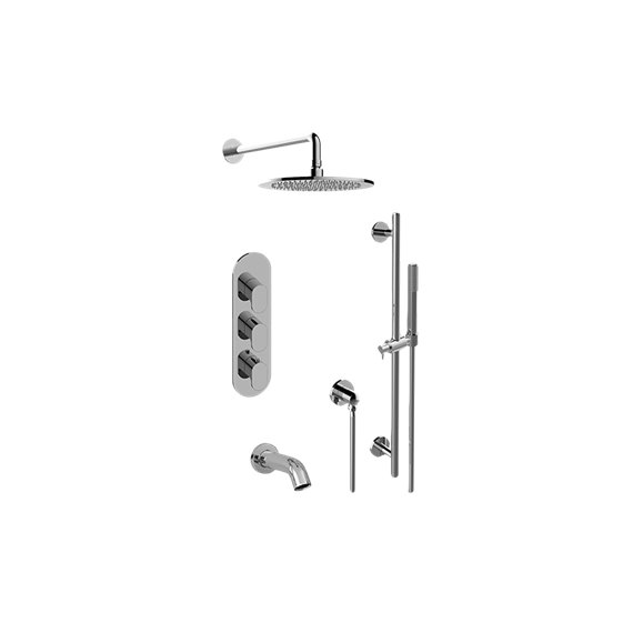 Graff GL3.612WT-LM44E0 M-Series Full Thermostatic Shower System with Diverter Valve - Rough and Trim 