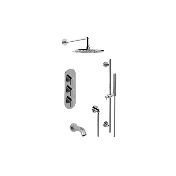 Graff GL3.612WT-LM58E0 M-Series Full Thermostatic Shower System with Diverter Valve - Rough and Trim 