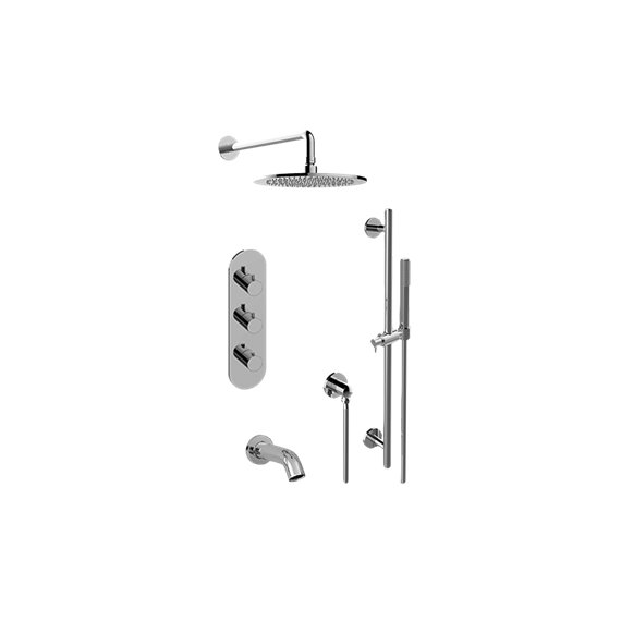 Graff GL3.612WT-RH0 M-Series Full Thermostatic Shower System with Diverter Valve - Rough and Trim 