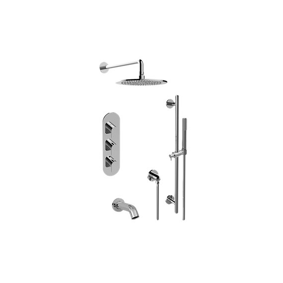 Graff GL3.612WV-LM42E0-T M-Series Full Thermostatic Shower System - Trim Only 