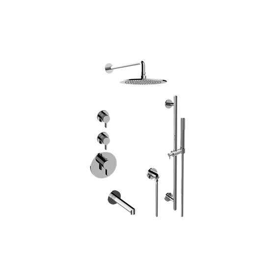 Graff GL3.F12ST-LM46E0 M-Series Thermostatic Shower System Tub and Shower with Handshower - Rough and Trim 