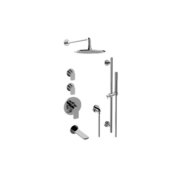 Graff GL3.H12ST-LM42E0 M-Series Thermostatic Shower System Tub and Shower with Handshower - Rough and Trim 