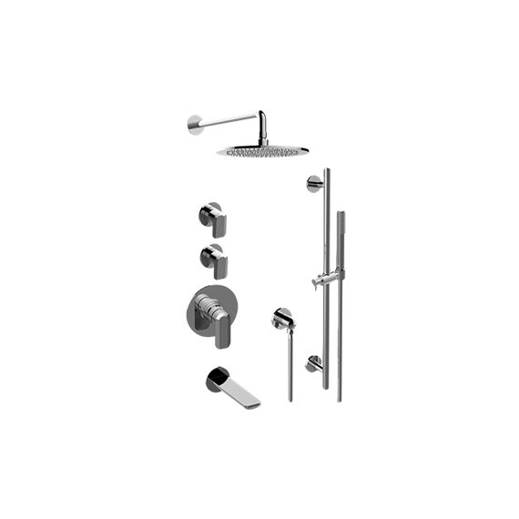 Graff GL3.H12ST-LM58E0 M-Series Thermostatic Shower System Tub and Shower with Handshower - Rough and Trim 