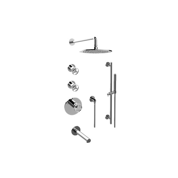 Graff GL3.J42ST-C19E0-T M-Series Thermostatic Shower System Tub and Shower with Handshower - Trim Only 