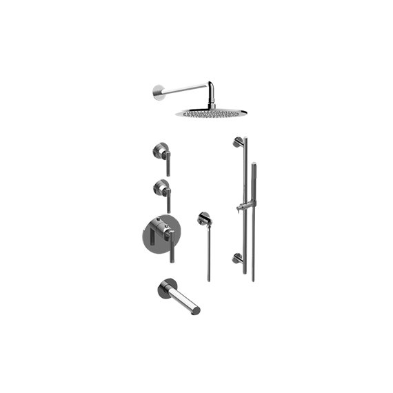 Graff GL3.J42ST-LM57E0 M-Series Thermostatic Shower System Tub and Shower with Handshower - Rough and Trim 