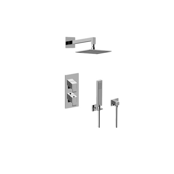 Graff GM2.022WD-LM38E0 M-Series Thermostatic Shower System - Shower with Handshower - Rough and Trim 