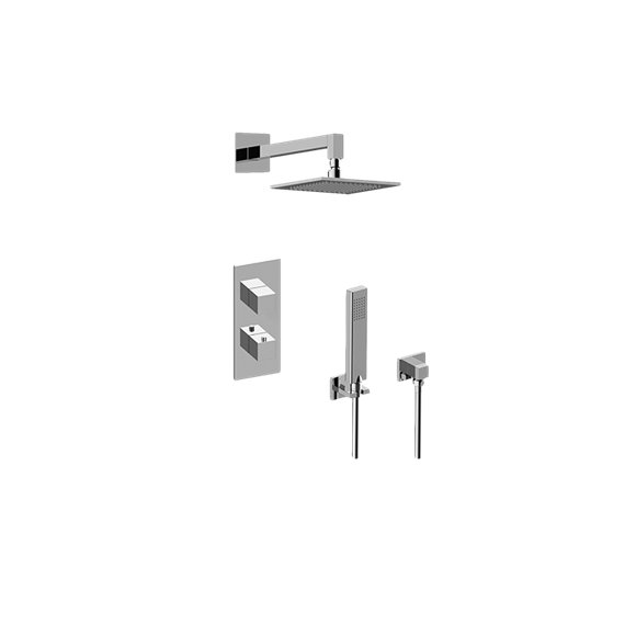 Graff GM2.022WD-SH0 M-Series Thermostatic Shower System - Shower with Handshower - Rough and Trim 