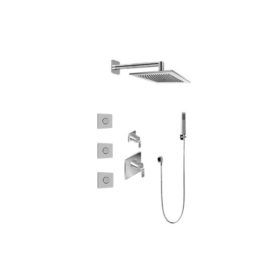 Graff GM2.122SG-LM40E0 M-Series Full Thermostatic Shower System with Diverter Valve - Rough and Trim 