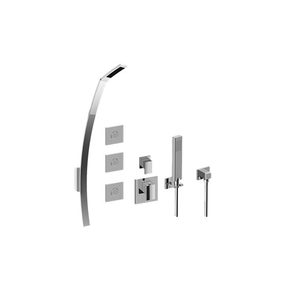 Graff GM2.128SG-LM36E0 M-Series Full Thermostatic Shower System with Diverter Valve - Rough and Trim 