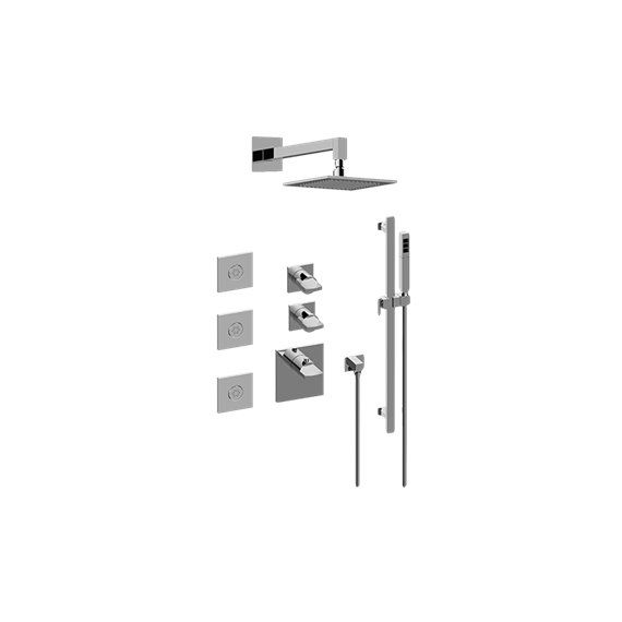 Graff GM3.112SH-C14E0 M-Series Full Thermostatic Shower System - Rough and Trim 