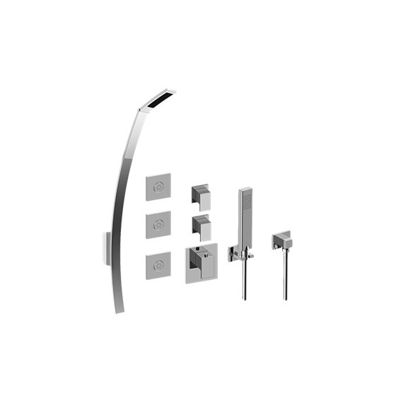 Graff GM3.128SH-LM31E0 M-Series Full Thermostatic Shower System - Rough and Trim 