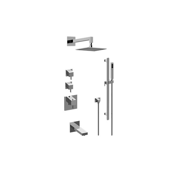 Graff GM3.612ST-LM39E0 M-Series Thermostatic Shower System - Tub and Shower with Handshower - Rough and Trim 