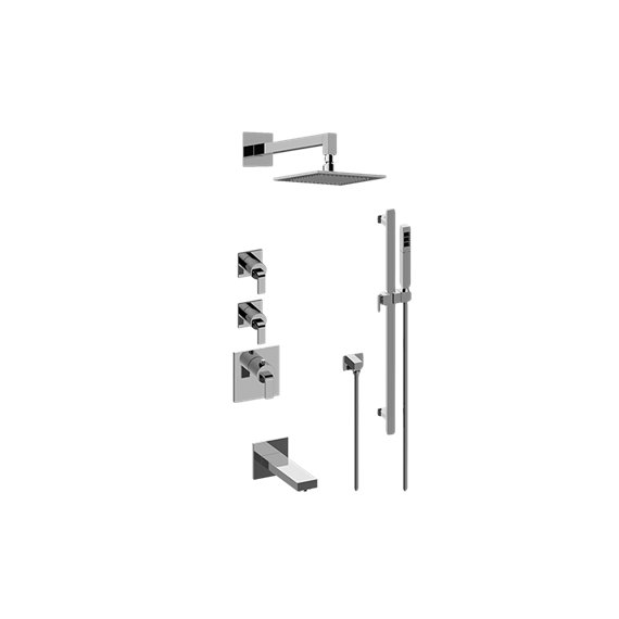 Graff GM3.612ST-LM40E0 M-Series Thermostatic Shower System - Tub and Shower with Handshower - Rough and Trim 