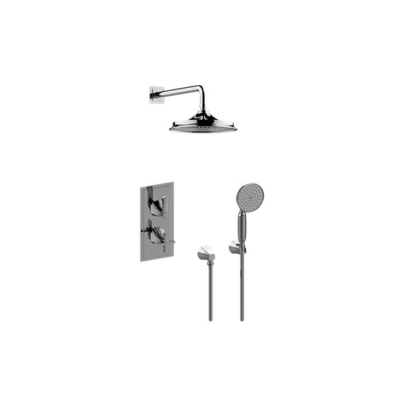 Graff GR2.022WD-1C1L M-Series Thermostatic Shower System - Shower with Handshower - Rough and Trim 