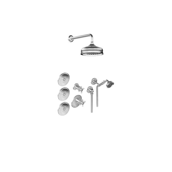 Graff GS2.122SG-C2E0-T M-Series Full Thermostatic Shower System - Trim Only 