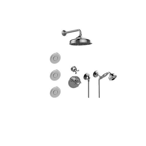 Graff GS2.122SG-C3E0-T M-Series Full Thermostatic Shower System - Trim Only 