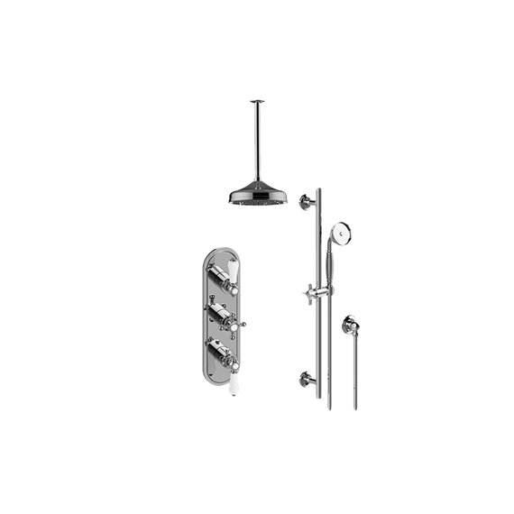 Graff GS3.011WB-ALC1C2 M-Series Thermostatic Shower System - Shower with Handshower - Rough and Trim 