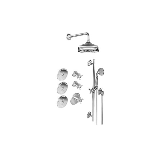 Graff GS3.112SH-C2E0 M-Series Full Thermostatic Shower System - Rough and Trim 