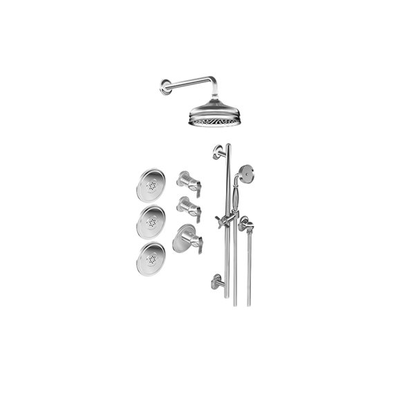 Graff GS3.112SH-LM20E0 M-Series Full Thermostatic Shower System - Rough and Trim 