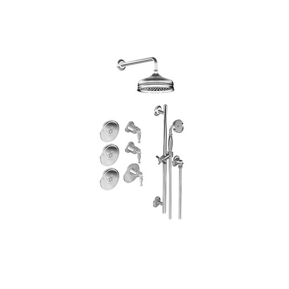 Graff GS3.112SH-LM22E0 M-Series Full Thermostatic Shower System - Rough and Trim 