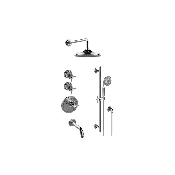 Graff GT3.K12ST-C16E0 M-Series Thermostatic Shower System - Tub and Shower with Handshower - Rough and Trim 