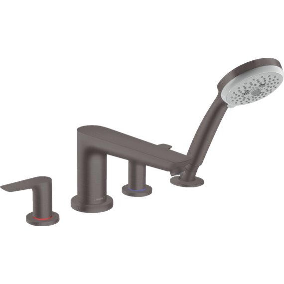 HANSGROHE TALIS E 4-HOLE ROMAN TUB SET TRIM WITH 1.8 GPM HANDSHOWER 