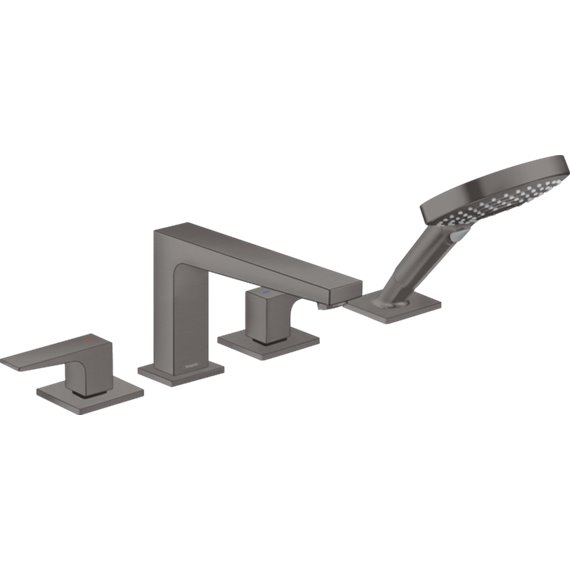 HANSGROHE METROPOL 4-HOLE ROMAN TUB SET TRIM WITH LEVER HANDLES 