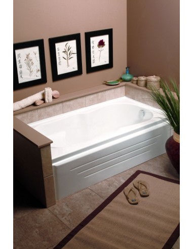 Neptune LAURA Bathtub with Tiling Flange and Skirt