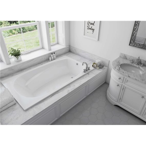 MIROLIN AWH72421W WHITE HUDSON 6 DROP IN WHIRLPOOL